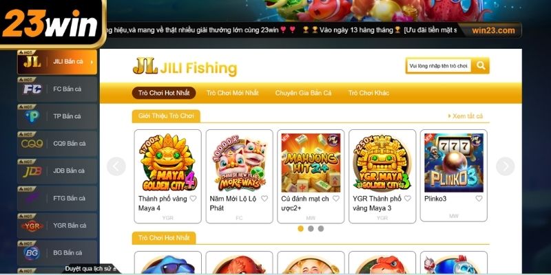 Bắn cá JILI 23win
