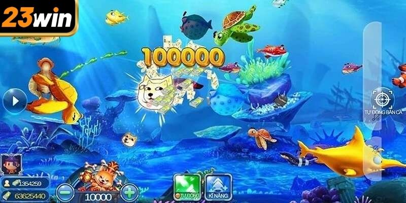 Người chơi nên chọn vũ khí phù hợp khi chơi bắn cá đổi thưởng