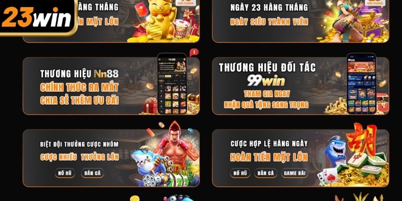 Tham gia 23win khuyến mãi cực nhanh chóng và dễ dàng